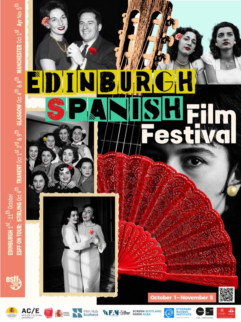 _ESFF's tweet photo. ESFF 2026 we are ready for you. We are thrilled to launch our brand new poster for our next edition coming to Scotland this October. It’s been a joy to work on, we’re so excited about celebrating the best of Hispanic cinema once again and reuniting with our brilliant audiences. https://t.co/A4gaKwtDFZ