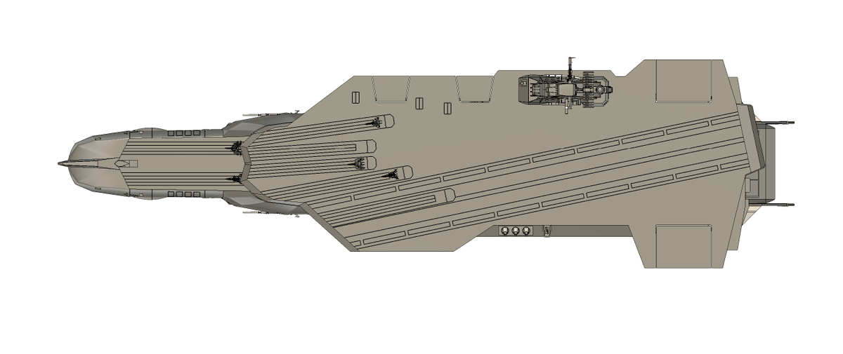 avenntadorlp700's tweet photo. アンドロメダ改アマテラス級2番艦ツクヨミ進捗

モデリング終わりました。

アンドロメダ改アマテラス級2番艦ツクヨミ

アマテラス級の2番艦として建造されていたが、七式波動共鳴ミサイルが開発された事で航空戦力の重要性が増した為、急遽空母への改装が決定された https://t.co/aUa8BGoy5k