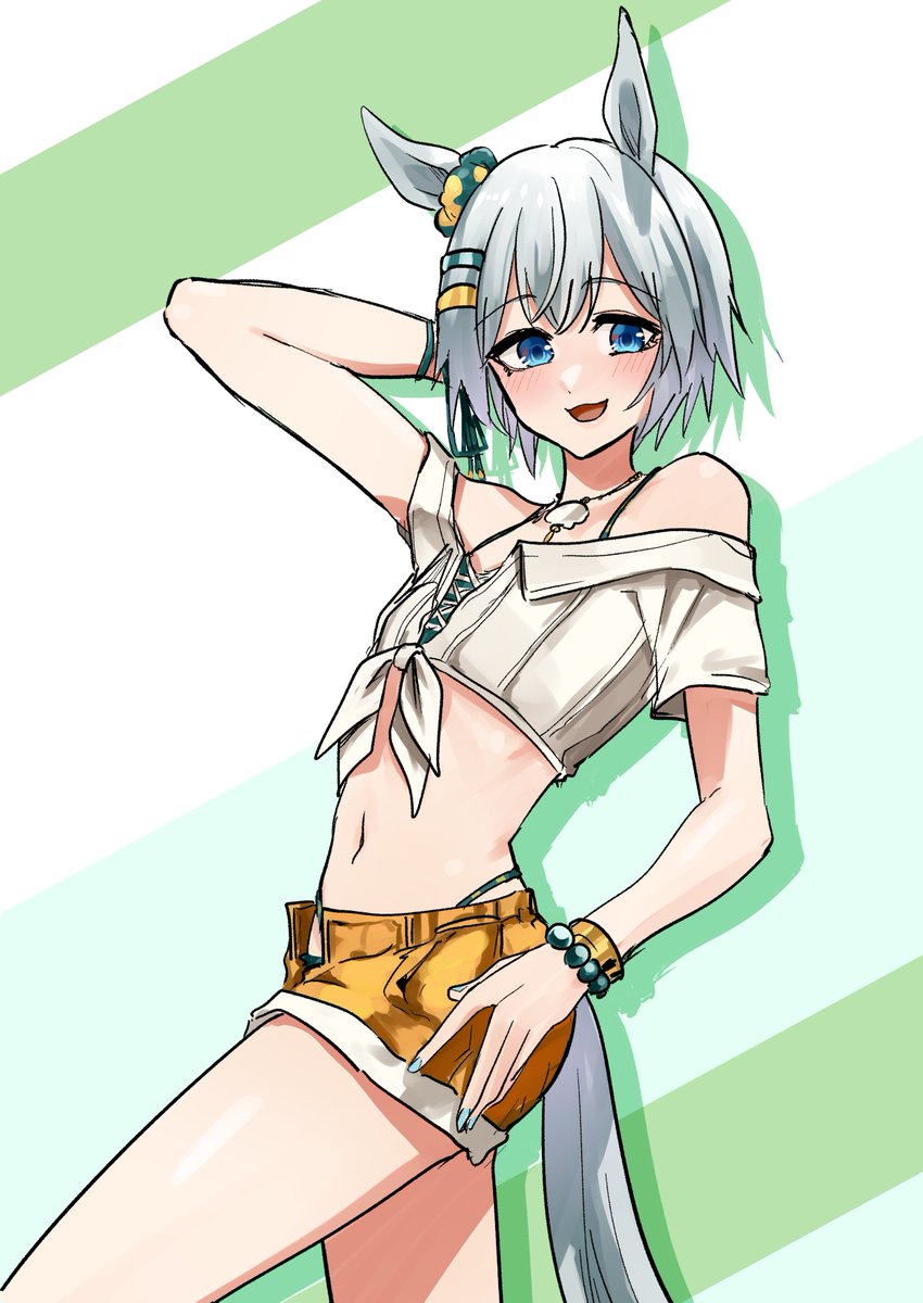 sudatimark2's tweet photo. 夏を刺激する水着セイちゃん
#セイウンスカイ https://t.co/EECzhRCel9