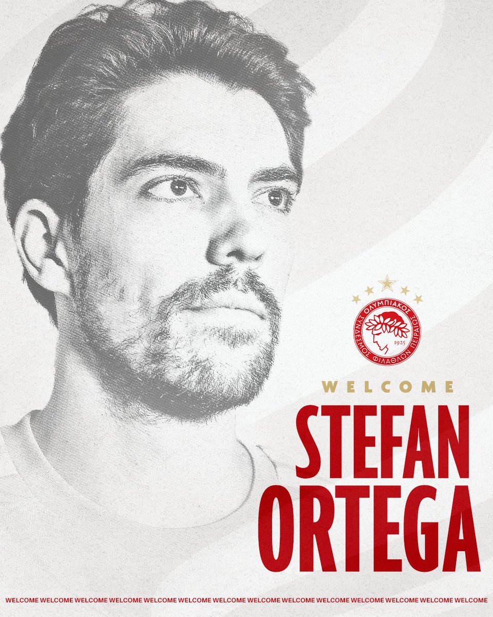 olympiacosfc's tweet photo. 🔴⚪ Stefan Ortega welcome to 𝐎𝐋𝐘𝐌𝐏𝐈𝐀𝐂𝐎𝐒! https://t.co/KpNcG20ltU