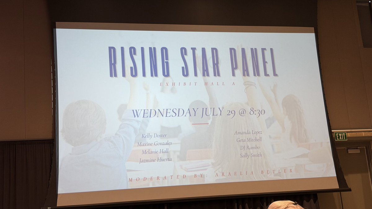 RussellAmy_87's tweet photo. Rising Star Panel @Midland_ISD begins Day 2 of MISD 26-27 Leadership Summit as they share from experiences and from the ❤️…. @ErinBueno2 @DrSDHoward @mclane_fallon #MISDexpectExcellence @Midland_ISDsped https://t.co/yClRPrabzN