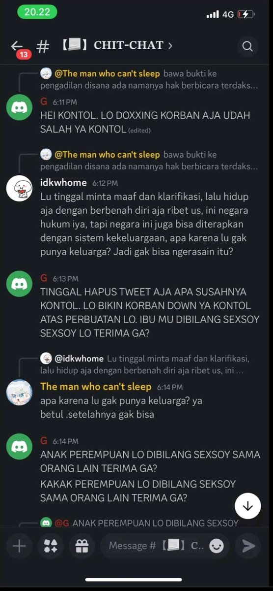 Nanda_Ananta26's tweet photo. Btw gua mau share ke kalian yg masih mendukung korban. Habis debat di dc dia sebelum di kick sama Firdaus... https://t.co/QEslEYSNoc