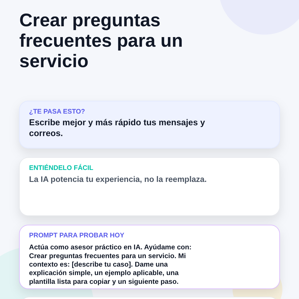 MarioAlbertoTIC's tweet photo. Cápsula IA #41: Crear preguntas frecuentes para un servicio
Necesitas escribir mensajes, correos o comunicados más rápido, con un tono adecuado y sin depender de terceros.
#IA #InteligenciaArtificial #Productividad #NegociosDigitales #marioalbertoDigital https://t.co/oNjPQ3fMEE