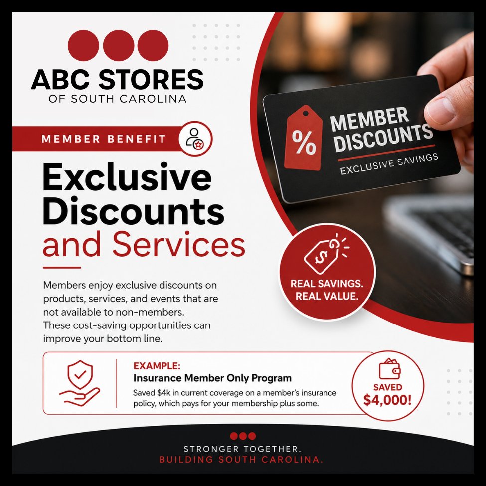 abcstoresofsc's tweet photo. Members often receive exclusive discounts on products, services, and events that are not available to non-members. These cost-saving opportunities can improve your bottom line. 

For more info visit: https://t.co/1K3lVpxpRm https://t.co/HFxHK1becs