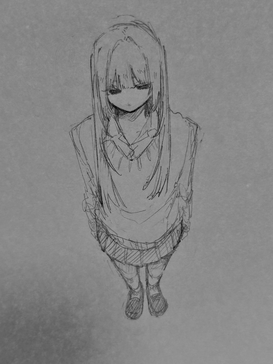 Asa_u09's tweet photo. 足の描き方わかんない https://t.co/yqCMpgCDrG