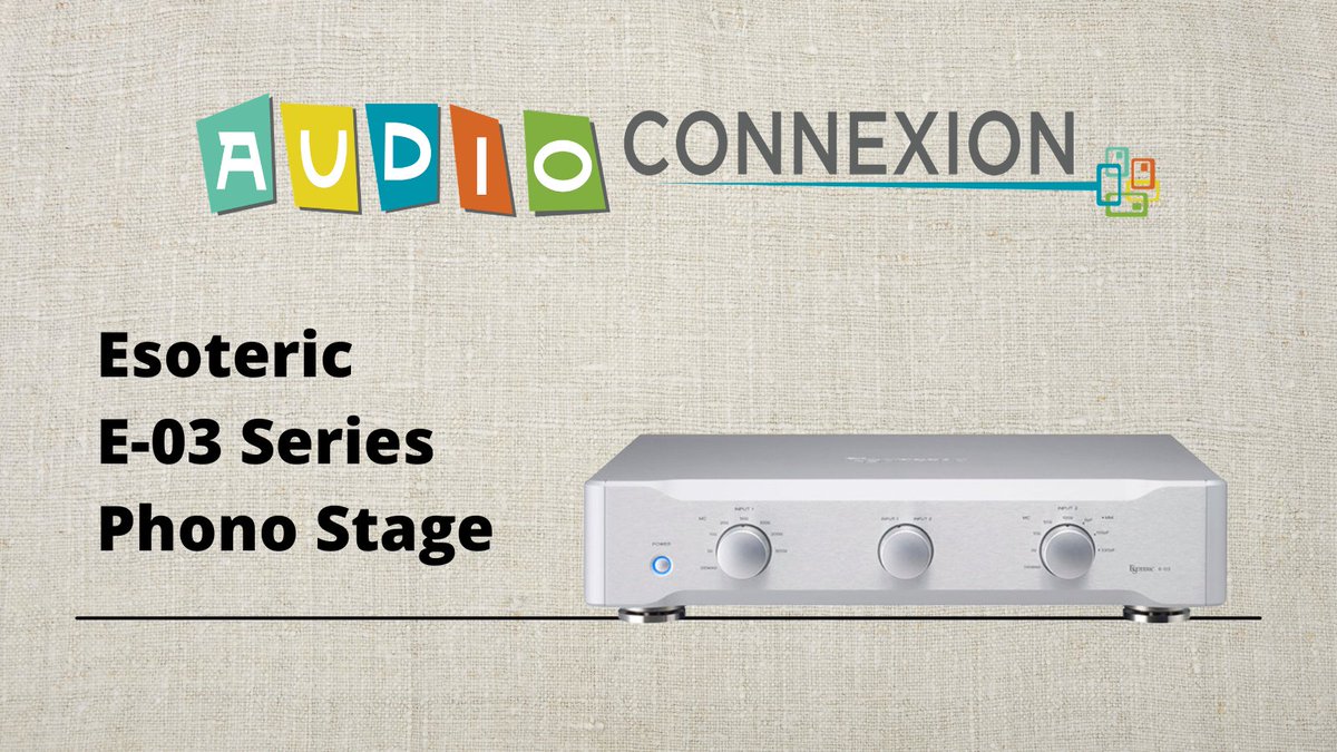 audio_connexion's tweet photo. Esoteric E-03 Series Phono Stage Silver Trade-In

Lower the needle onto your most beloved LP, and close your eyes. It’s time for a rendezvous with inspiration. Breathe new life into your treasured records and enjoy analog fidelity at it's highest levels!

https://t.co/ilIAOeufT8 https://t.co/dlP7qYiMbt