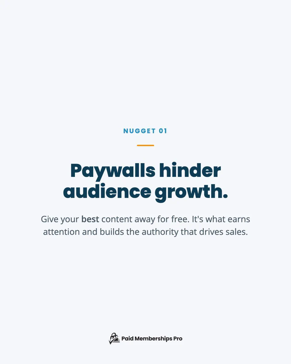 Paywalls hinder audience growth.
