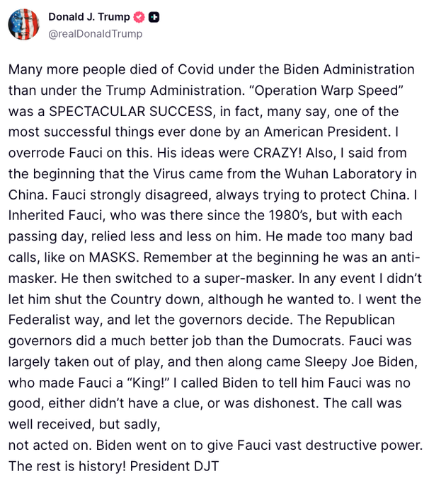 ImBreckWorsham's tweet photo. Fauci just pled the 5th Amendment and Trump is openly bragging about Operation Warp Speed. 

They are openly mocking us. https://t.co/VconnouJ5H