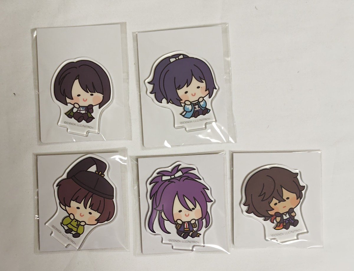 sanhonmeihikotu's tweet photo. 【交換・譲渡】刀剣乱舞 んまほっぺ アクスタ

譲→○松井江、大和守安定、○石切丸、不動行光、☆大倶利伽羅 各1

求→長谷部 1
or 定価(+送料)

※☆のお譲りは無印同数お迎えください。
※台座は台紙の裏にあります。

郵送可能
検索からでもお気軽にお声掛けください https://t.co/1gk3JYOOxb