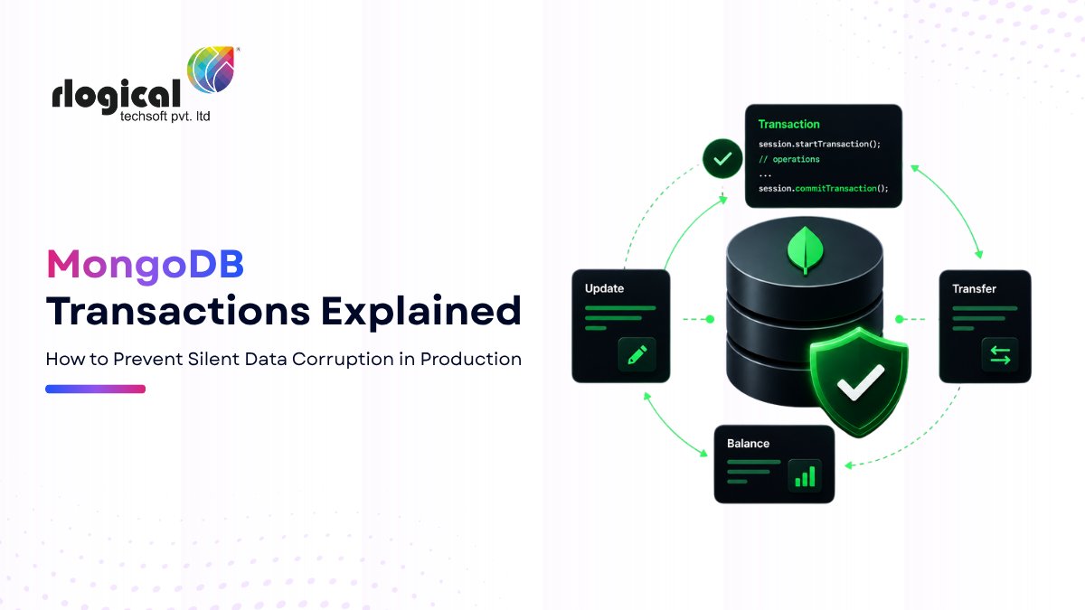 Rlogical's tweet photo. 🚀 Data consistency matters.

Learn how MongoDB Transactions help prevent partial updates by ensuring multiple operations either commit together or roll back together.

Read the blog 👇
https://t.co/HKXJePj0ru

#MongoDB #Transactions #NoSQL #Backend  #Programming #Developer https://t.co/NZBCZkdy0s