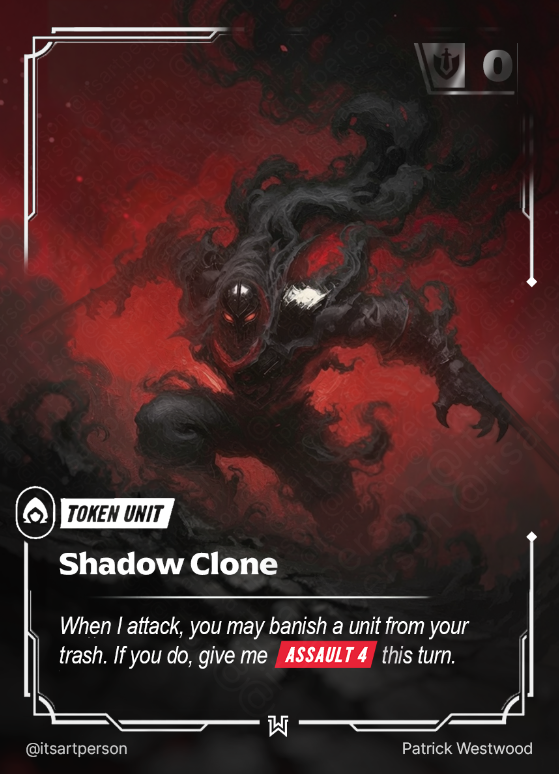 itsartperson's tweet photo. The art is still a WIP, but here's a sneak peak for the Shadow Clone Token that will be given away at #RQBarcelona 😌 https://t.co/sATVsP66dD