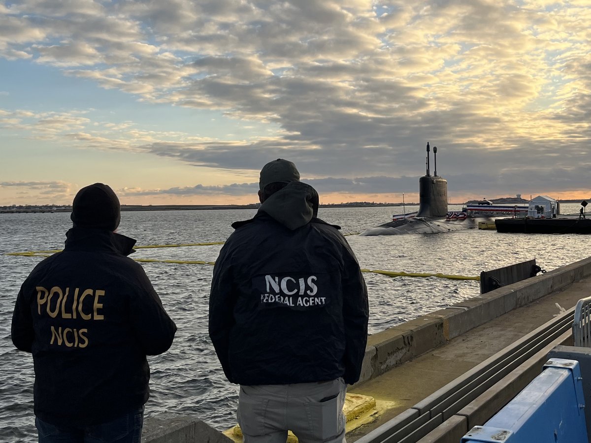 RealNCIS's tweet photo. #MASSPORT honored #NCIS NEFO &amp; partner agencies with the Outstanding Achievement Team Award for joint security during the commissioning of USS Massachusetts (SSN-798). A proud moment highlighting the impact of #Teamwork on high-visibility #DON missions! #USSMassachusetts https://t.co/cTwwOwz7IT