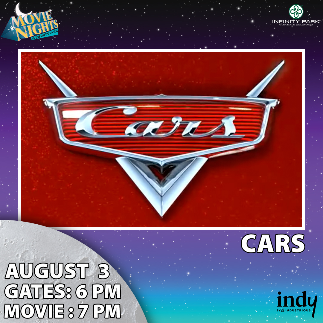 infinitypark's tweet photo. We hope you join us for our last Movie Night at Infinity Park of the summer on Monday evening! Grab a friend and a blanket and spread out on the grass at Infinity Park with us as we show Cars on Monday, August 3rd.

Admission is always free!

#InfinityPark | @industrioushq https://t.co/Su8IJXhQcu