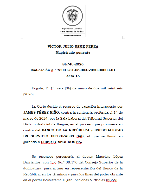 articulo20's tweet photo. SENTENCIA RECOMENDADA 🗣 

#Laboral

Determinación del verdadero empleador cuando existe tercerización y prestación personal de servicios en actividades misionales

Solicita la sentencia completa en comentarios ⬇️ https://t.co/o2k1sCrM1w