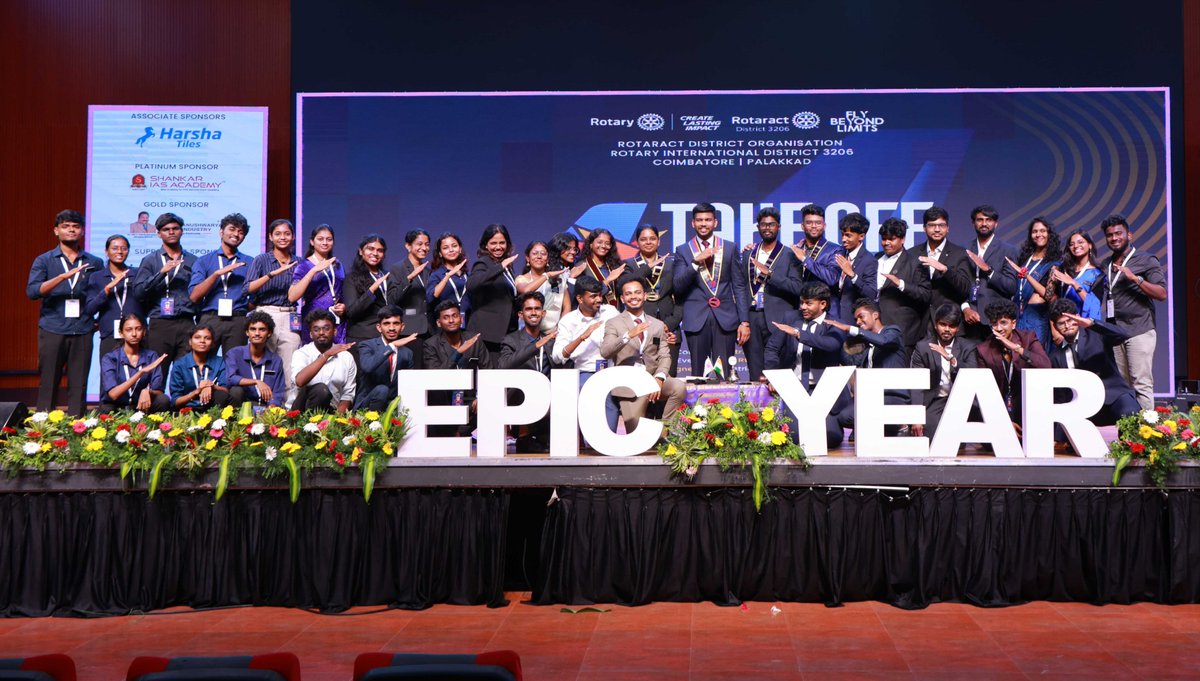 Rac_Gaalaxy's tweet photo. Take Off 2026 celebrated the beginning of a new Rotary year with inspiring leadership, learning, and fellowship. βοΈπ As leaders came together with a shared vision for service, the event set the stage for a year of purpose, passion, and lasting impact. #TakeOff2026
#RID3206 https://t.co/XZgpybTJnW