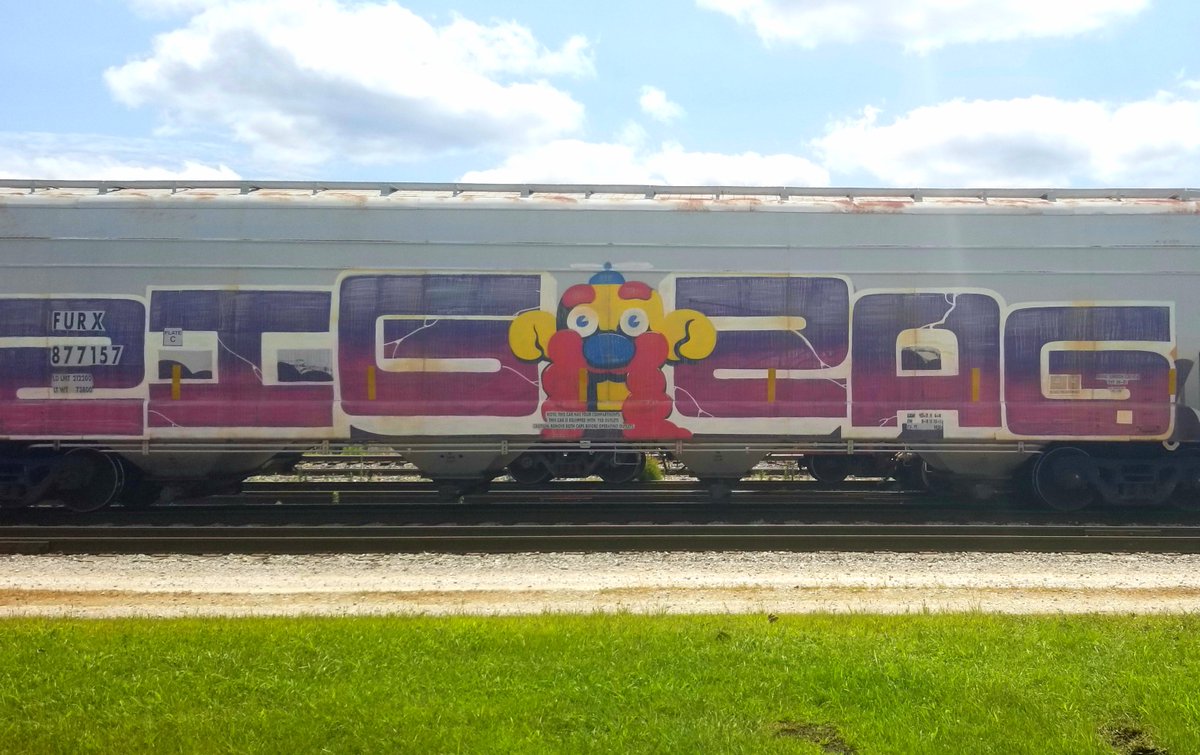 j_alienx3's tweet photo. Random train #Graffiti 🚞🎨 #art 
Week 110. https://t.co/3FEHoxXTKY