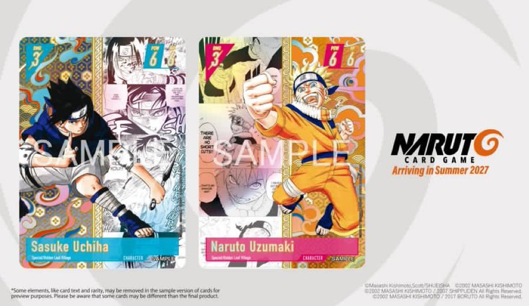 AndyCollectz's tweet photo. Official reveal of artwork and card types in Bandai Naruto TCG!

Coming Summer 2027 🗓️ https://t.co/q6vE2mHq6m