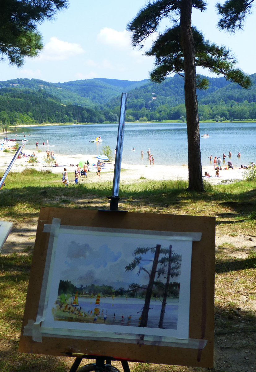 tarnincolour's tweet photo. Lac St Ferreol - watercolour.  #sketchbook #urbansketcher #urbansketchers #sketch #urbansketch #sketchtravel #usk #akirk54 #landscapepainting  #watercolour #thedailysketch  #drawing https://t.co/Kb3FRkgGGu