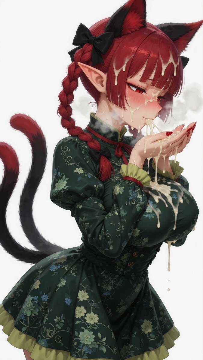 teamkproject722's tweet photo. お燐ちゃんぶっかけ🐈‍⬛💕︎
※Gr𓏸kimagine生成 https://t.co/0mArTuFvdM