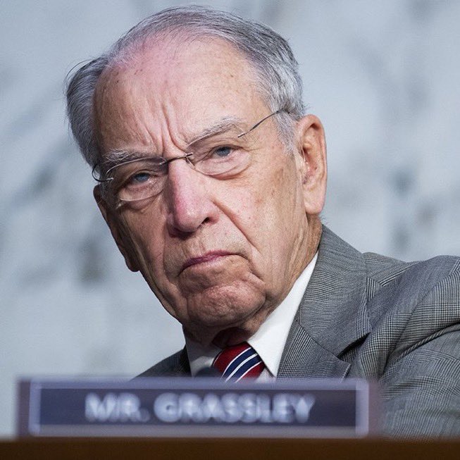 MAGAlwr5's tweet photo. 🚨 BREAKING: President Trump sounds the alarm Senate Republicans and Chuck Grassley are allowing Democrats to BLOCK his judge and US attorney nominations through the "blue slip tradition"

END IT.

"f they say no, then it is OVER for that very well qualified Republican candidate. Only a really far left Democrat can be approved. It is shocking that Republicans, under Senator Chuck G, allow this scam to continue. So unfair to Republicans, and not Constitutional. I am hereby asking Senate Majority Leader John Thune, a fantastic guy, to get something done, ideally the termination of Blue Slips. Too many GREAT REPUBLICANS are being, SENT PACKIN’. None are getting approved!!! President DJT"