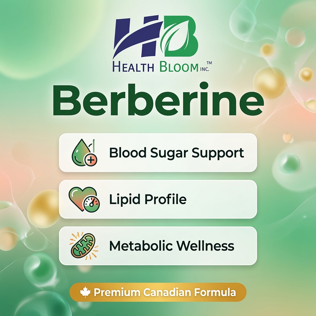 HealthBloomInc's tweet photo. Berberine for blood sugar &amp; metabolic balance 🩸 Canadian-made. 
#Berberine #MetabolicSupport https://t.co/DEtg5CZboj https://t.co/Vn6zMq1oKv