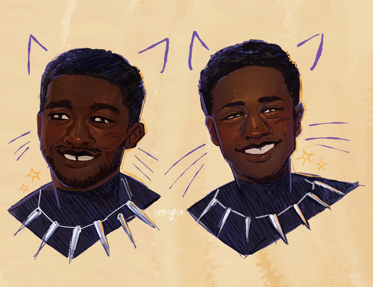 enthyrea's tweet photo. let’s have kind smiles with papa #blackpanther https://t.co/JCDxoeRAQ9