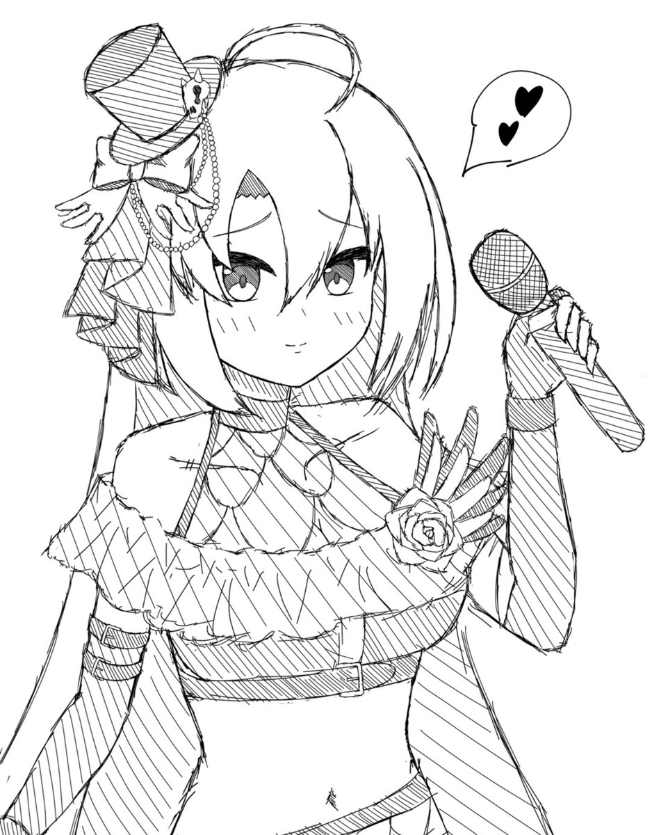 11ta11ke11's tweet photo. 描けデュエマリクエストのアイドルダピコﾁｬﾝ衣装のカノンﾁｬﾝ https://t.co/4Lb6DkbVwB