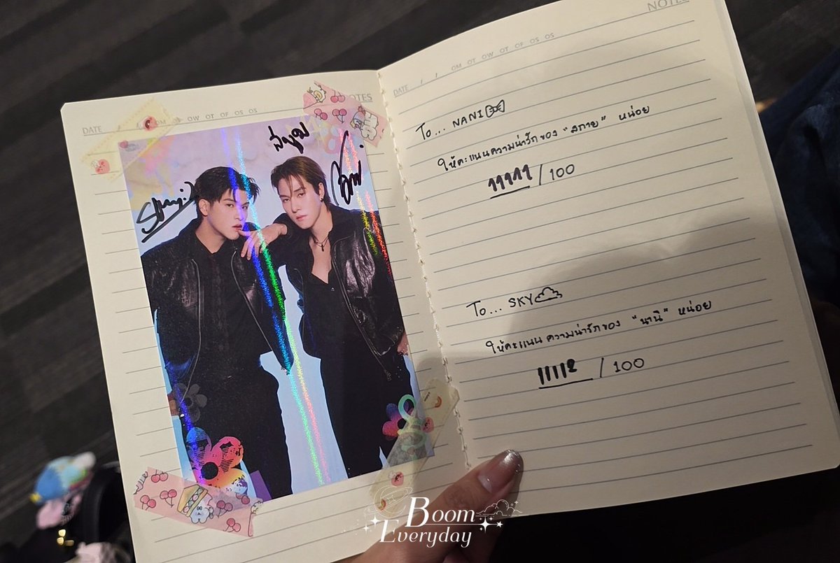 boomevd642's tweet photo. คะแนนเต็ม 100 เธอก็เอาไปมากกว่านั้น เพราะน่ารักเกิน 🩷🩵☺️ 

(ไซน์ครั้งแรกของพี่😭 รักทั้งคู่นะครับ)
SKYNANI SMYLENEONA FANSIGN

 #งานมหกรรมนิยายนานาชาติ2026xSkyNani https://t.co/TYO1aXzmZg