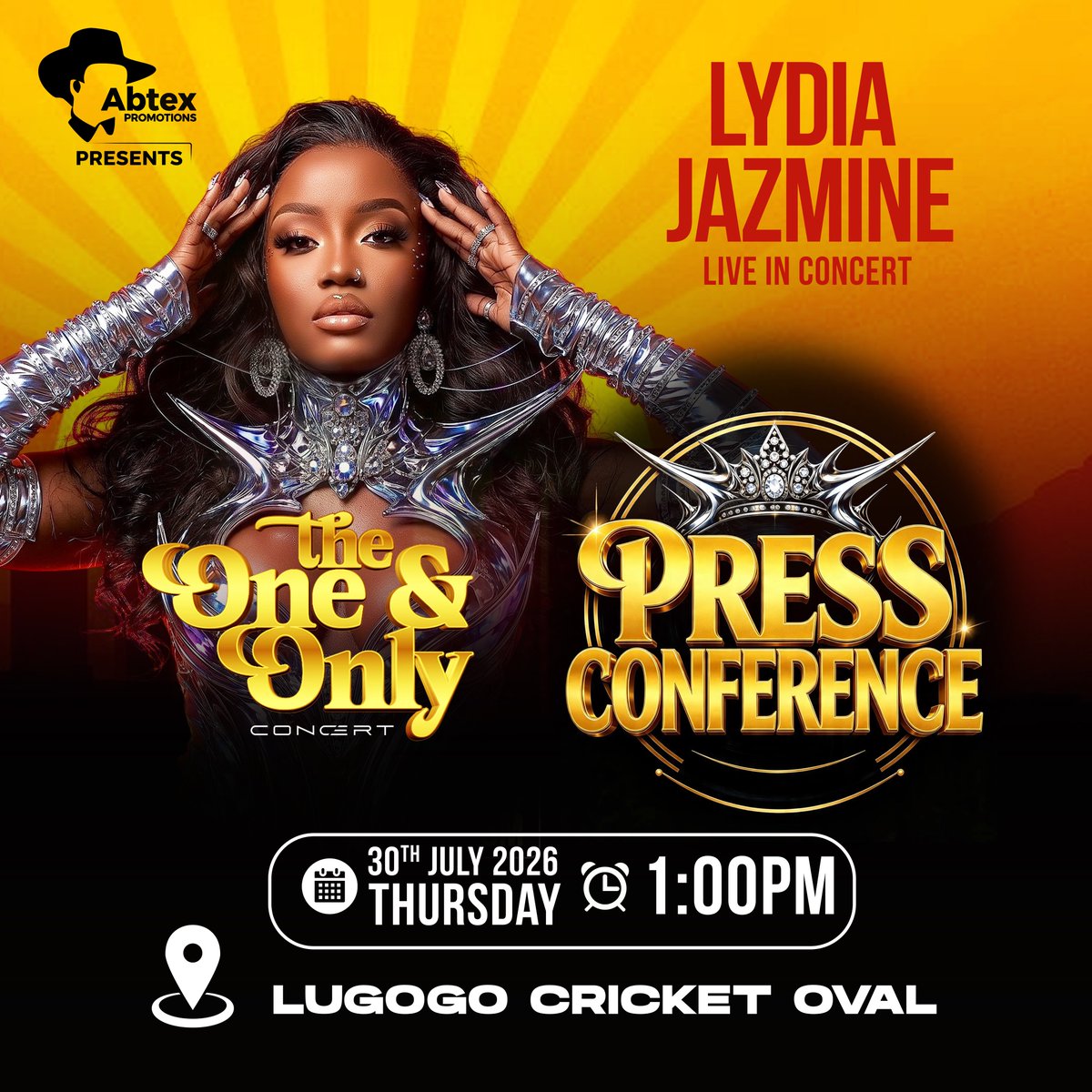 LydiahJazmine's tweet photo. The countdown officially begins tomorrow!😍💃🏽Get ready for the BIG REVEAL and exciting announcements at the One &amp; Only Concert Press Conference 🎙️🎤 https://t.co/Jz1bQAqvYF