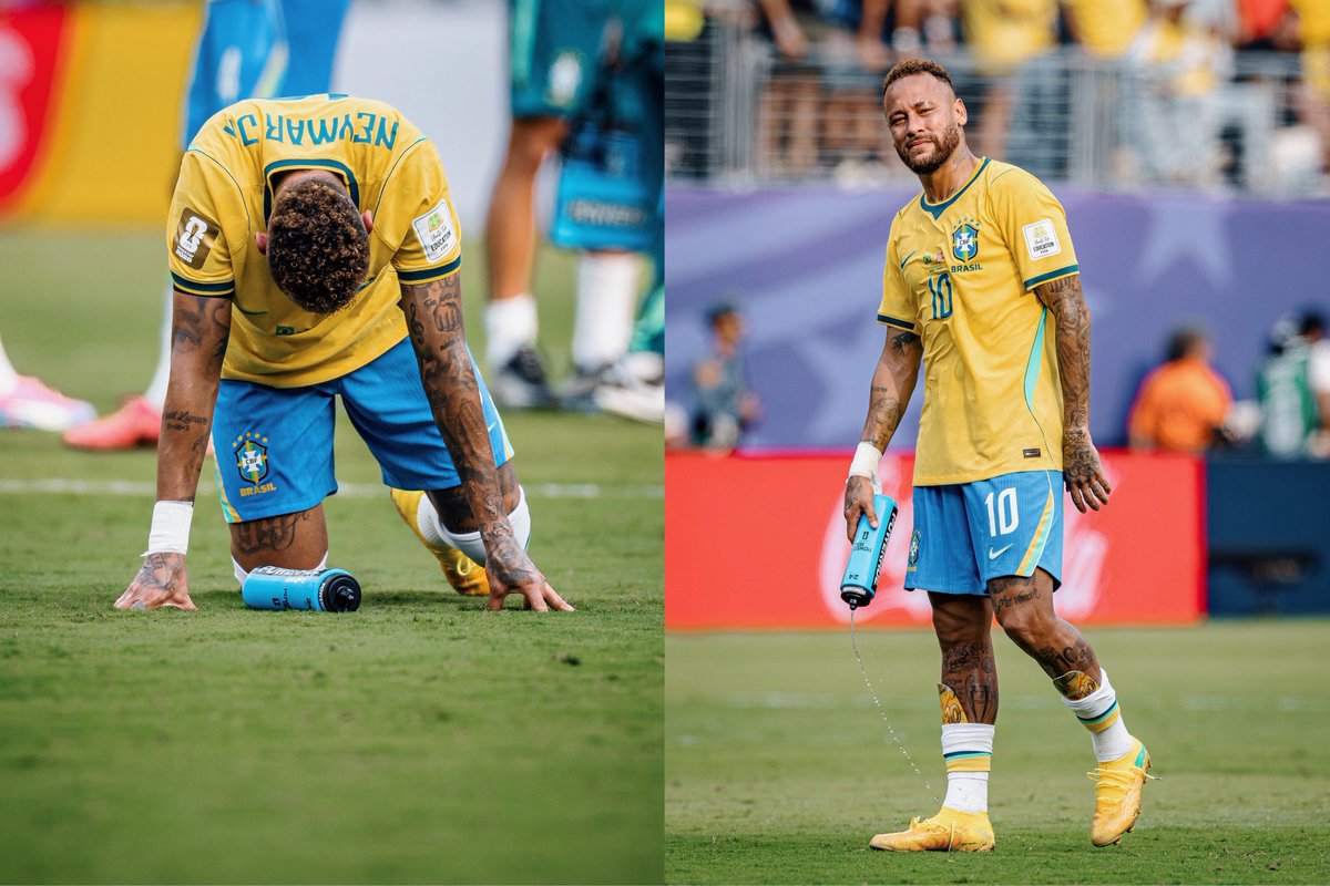 njdmarlon's tweet photo. Neymar confirma que não jogará mais um ciclo com a Seleção Brasileira. 

"Meu momento na seleção brasileira já foi. Fiz história ali e sou muito feliz. Vivi muitas coisas ali. Dei meu sangue e minha vida, sempre lutei pela amarelinha, mas acho que não quero mais." 💔🇧🇷 https://t.co/xKM36u17cS