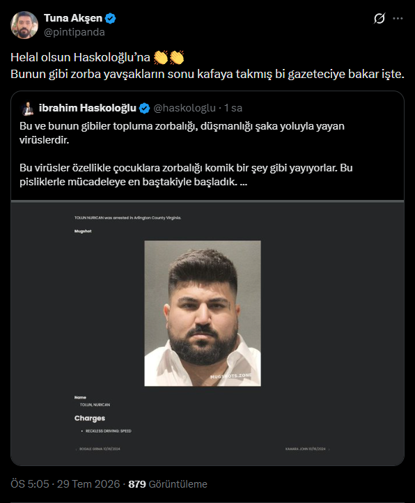 onlydramaX's tweet photo. PintiPanda: “Helal olsun Haskoloğlu’na. 👏👏 Bunun gibi zorba yavşakların sonu kafaya takmış bi gazeteciye bakar işte.” https://t.co/fEppdNTTqq