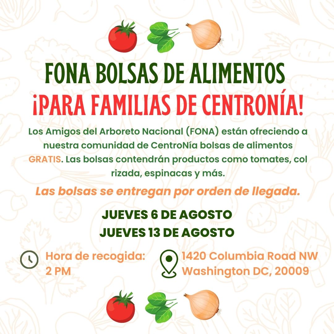 CentroNia's tweet photo. CentroNía families 📢 We have just 2 more dates for FONA produce bags! Don't forget to stop by our Columbia Road center to get a free produce bag filled with veggies and more.

Bags are first come, first served!

#centronia #FONA #freshproduce #foodandwellness #familyservices https://t.co/SjjSY7zzNz