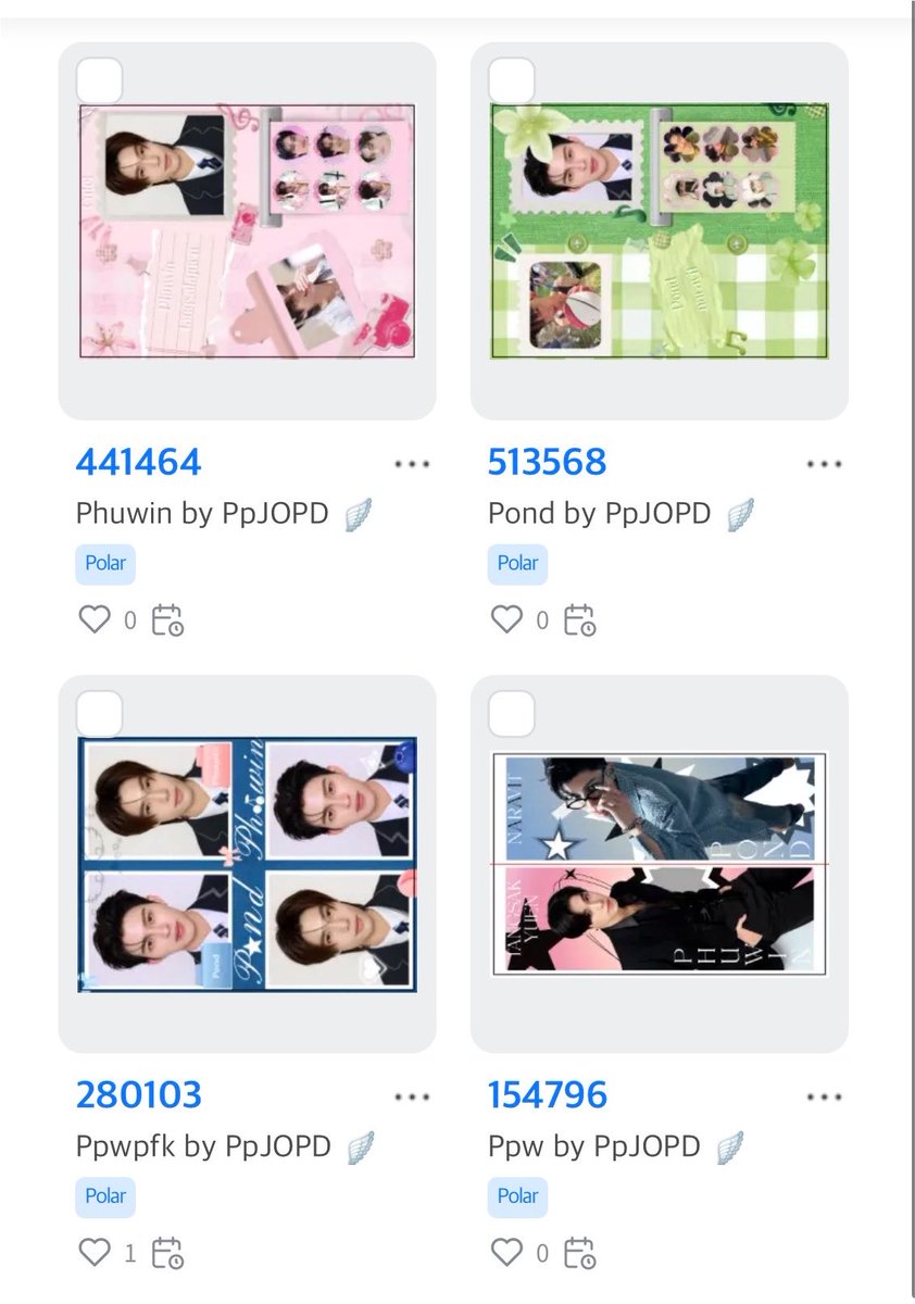 PpJOPD's tweet photo. ⋆.𐙚 ̊  pls kindly retweet 🪽 

giveaway for #pondphuwin 💖

code : ตามรูปเลยค้าบ🥺🤏🏻
ตู้ moshi moshi ꒰ྀི১ ໒꒱ིྀ

มีหลายแบบเยย 💓

personal use only naka ᰔᩚ

#pondphuwin #ปอนด์ภูวินทร์ https://t.co/rcELu5Jeti