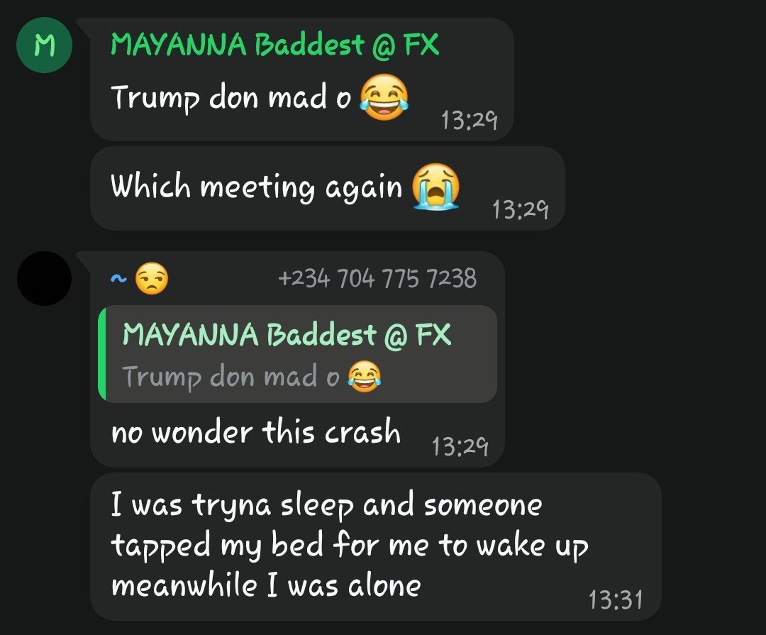 UstazSual's tweet photo. Na so person wan take buy the GLE 
Heard Trump was the reason why Gold is dumping https://t.co/HnnSfR5d6B