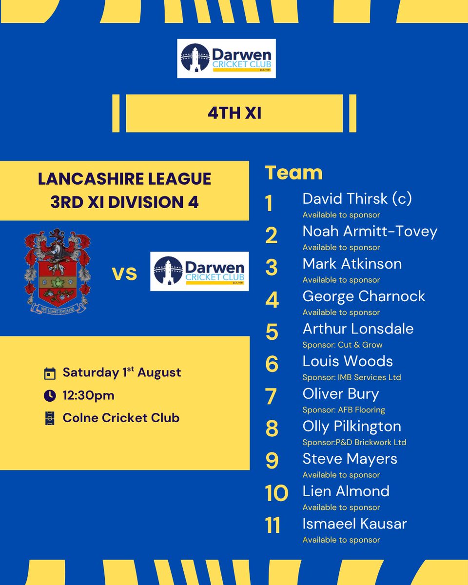 DarwenCC's tweet photo. Weekend Teams 🗼

Here's how we line up 👇 https://t.co/ukNENmTzMF