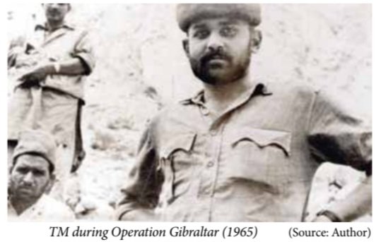 umbra2020paf's tweet photo. Brig Tariq TM Shaheed was one of the most decorated officers in the SSG and one of the most professional and respected officers in the Pak Army. A fearless veteran, he fought on multiple battlefields throughout his career. I'd like to recall some of the remarkable ops he led during the '65 and '71 wars.

Brig TM operated behind enemy lines in IOK during the '65 war and later served across Pak from Siachen to Balochistan in CI ops, Sindh in anti dacoit ops and East Pak during the '71 war. He also operated in Afghanistan during the Soviet invasion, took part in 2 anti hijacking ops and trained the Sri Lankan SF, British SAS and US SF. He later became a close aide of Gen Zia and accompanied him to India during cricket diplomacy.

In Aug '65, Brig TM was part of Tariq Force tasked with striking Dras Cantt. Leading an SSG team, he infiltrated through 17000 to 18000 ft terrain, destroyed the target and earned his 1st Sitara e Jurat.

In '71, then Maj TM volunteered for East Pak. During the Bhairab Bazar Bridge op over the Meghna River, his team secured the bridge before it could be blown. TM personally killed the man trying to ignite the explosives. Around 200 rebels were killed, 4 captured and the bridge was secured for Pak forces.

From '73 to '79, TM commanded 3 Cdo Bn Powindahs in CI ops in Balochistan, leading from the front in tough conditions. In the '80s, he personally led 2 anti hijacking ops..