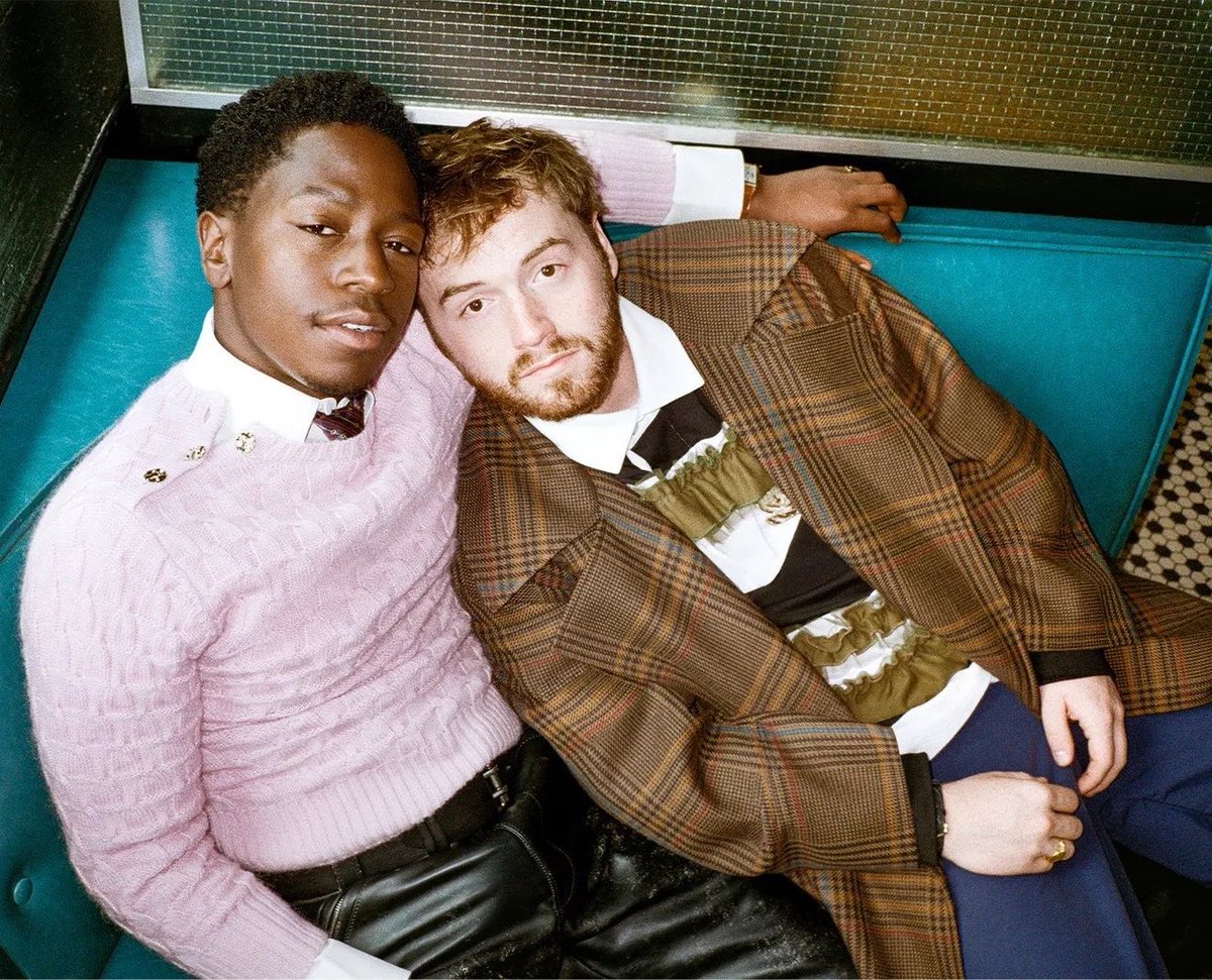 gladbloods's tweet photo. What if you were an ACTOR and you got cast in a film called THE LONG WALK and you met your COSTAR and became FRIENDS and did a PROMO SHOOT together and then you got cast in BLACK PANTHER 3 and some weirdos saw the PICS and started calling you GAY and TINY and TIMID https://t.co/xGz1mT8CLq