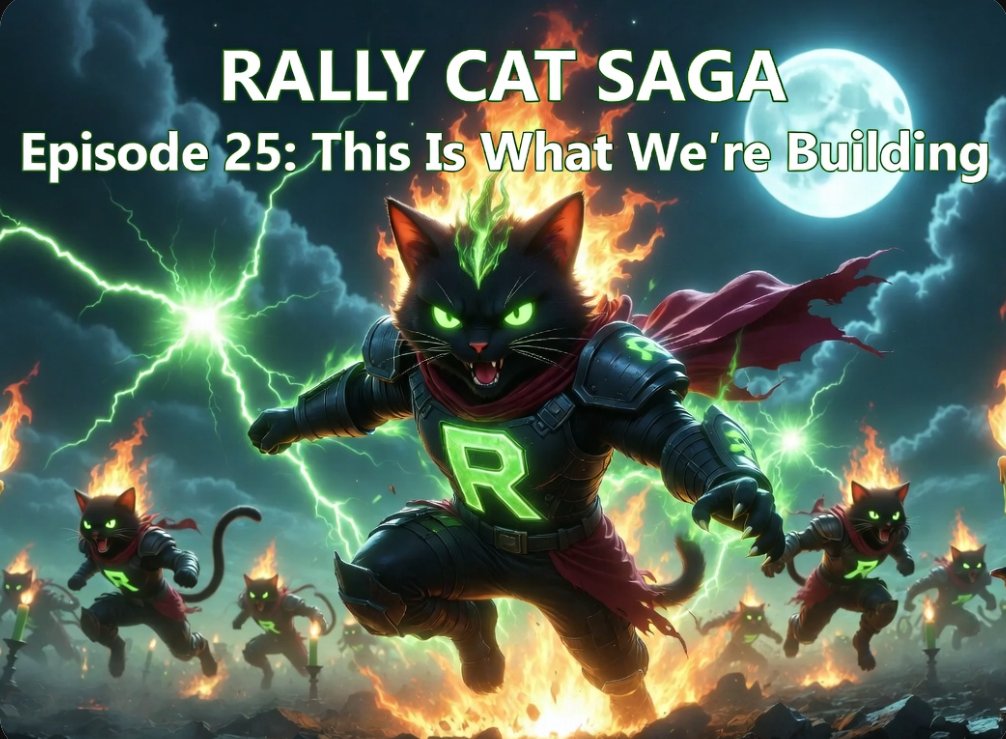 RallyCat's tweet photo. $RallyCat Saga – Episode 25: This Is What We’re Building

This was never about a quick pump.

This is about creating something that actually lasts.

A community that doesn’t disappear when the chart goes red.  
A developer who shows up every single day.  
Content that teaches instead of just hypes.  
Holders who believe in the long game.

Rally Cat stands for:
- Real organic growth
- Education over empty promises
- Trust over temporary noise
- Strength over short-term greed

While the rest of the market chases the next 10-minute candle, we’re building a foundation that can survive years.

This is not just another cat coin.

This is a movement of people who are tired of getting rugged and are ready to build something real together.

@CryptoRal1y

From the Red Sea to the Moon…  
this is what Rally Cat is all about.

CA: DbDwQC6f9hvzvXjrQxqfiFDZhArbzfdujotbXqcwpump
Website: https://t.co/q9lD72rTI1
Telegram: https://t.co/HyV3tfz3Uo
Discord: https://t.co/Bzt92lqmGo
YouTube: https://t.co/VaC67DbLCt
TikTok: https://t.co/065BTwNUrO

#RallyCat #RallyCatSaga #FromTheRedSeaToTheMoon #Solana #SolanaMeme #OrganicGrowth #Hold #bitcoin #Pumpfun