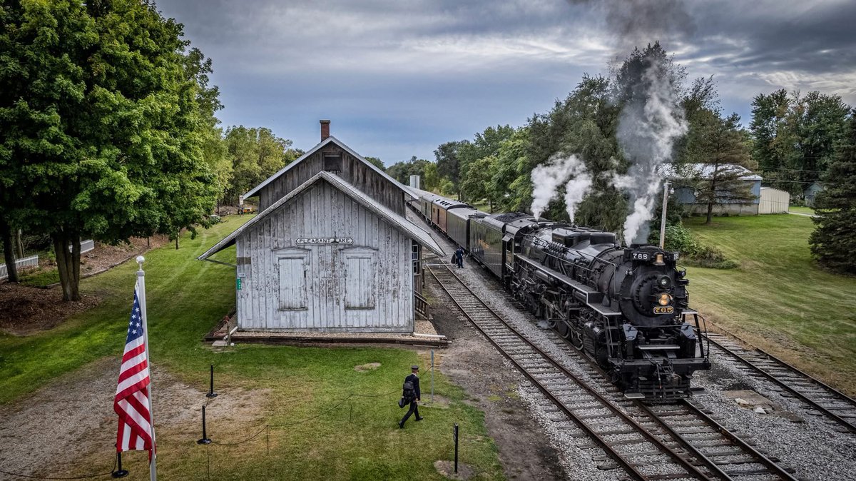 FortWayneRails's tweet photo. A lot can transform in four years. 🏗️ ➡️ Scroll for the changes on our railroad campus in Pleasant Lake, Indiana. https://t.co/6j9X2IDpxt