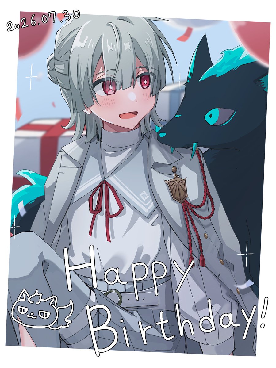 na_ko_0609's tweet photo. #弦誕祭2026 #上弦画　お誕生日おめでとうございます🎂素敵な一年を！ https://t.co/1HNGHYCS68
