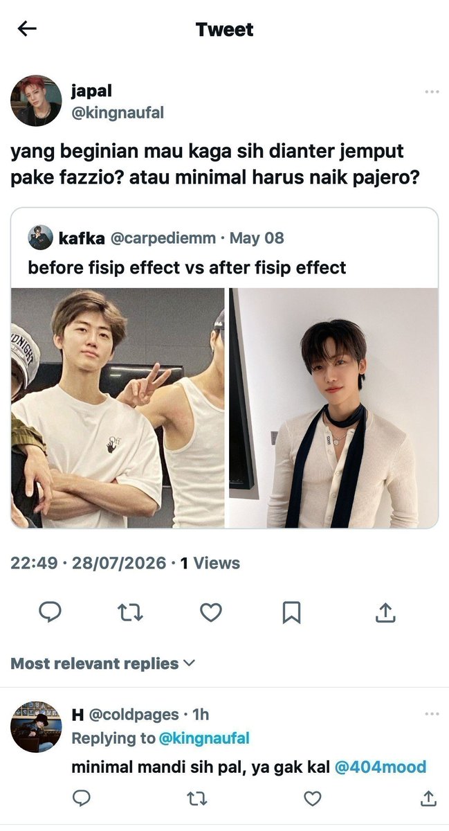 jenjaemine's tweet photo. after fisip effect

nomin au 
jenjaemine, 2026. https://t.co/SQulRnfq2O