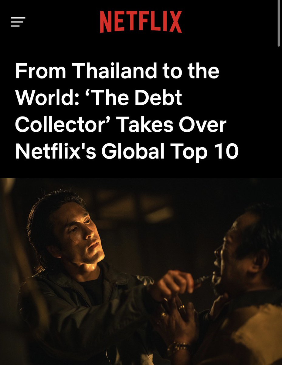 mave_nicegirl's tweet photo. From Thailand to the World: ‘The Debt Collector’ Takes Over Netflix's Global Top 10
https://t.co/WVONyjlivt
#คนเดือดทวงแค้น #TheDebtCollector #nadech #daou https://t.co/5DjKtWmZIg