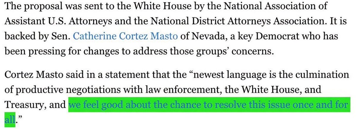 WhaleInsider's tweet photo. JUST IN: 🇺🇸 Sen. Catherine Cortez Masto supports the new CLARITY ACT proposal submitted to the White House, declaring:

“We feel good about the chance to resolve this issue once and for all” - POLITICO​​​​​​​​​​​​​​​​​​​​​​​​​​​​​​​​​​​​​​​​​​​​​​​​​​. https://t.co/mYRRLpPEIS