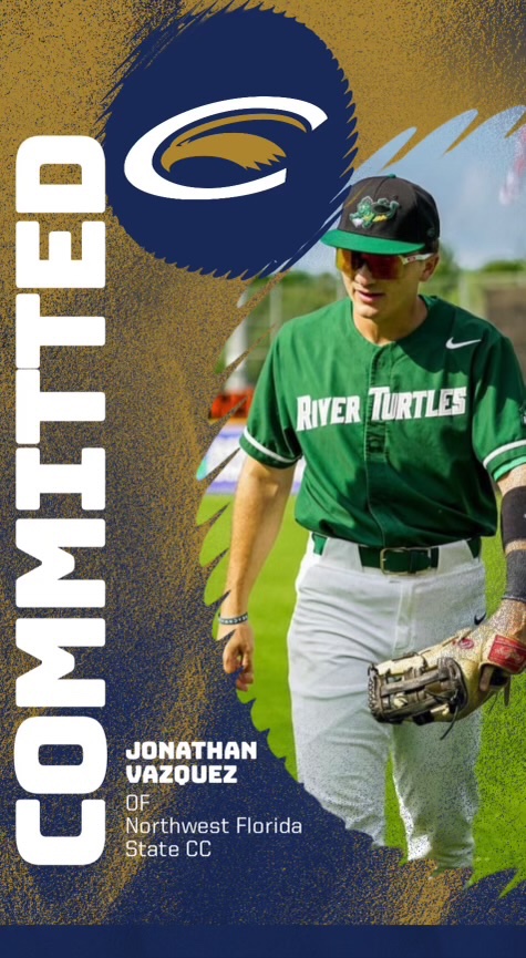 ClarionBaseball's tweet photo. The Clarion Baseball Family welcomes transfer OF Jonathan Vazquez from Northwest Florida State CC https://t.co/vyQBK3jX4N