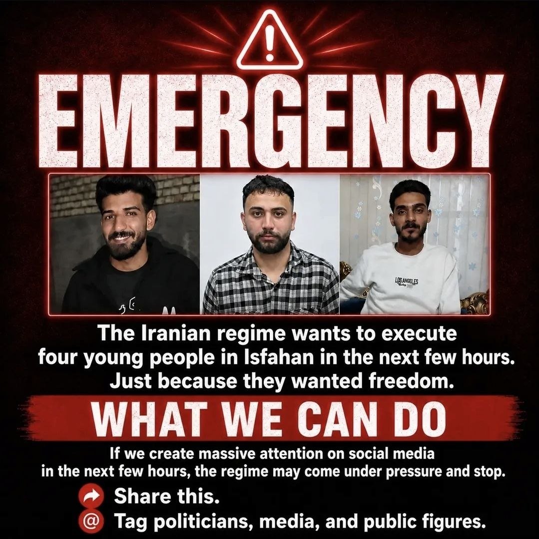 Mobinafmnst's tweet photo. It's over. They were executed without committing a single crime; the crime was solely committed by the Islamic regime
The sound of the adhan is the sound of execution ropes strangling the youth, a sound filled with blood and hatred, a sound that we will never forget. https://t.co/gkJgi2tFBL