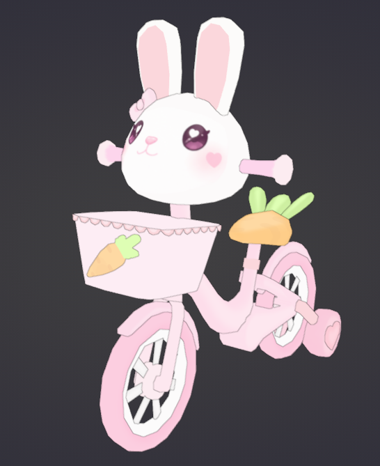 zuruoy's tweet photo. cute bunny bike i made ready for bidding :3

#ROBLOX #RobloxUGC #UGC #3dModeling #Blender3D #RobloxDev #robloxartㅤ https://t.co/nH3CdNcWif