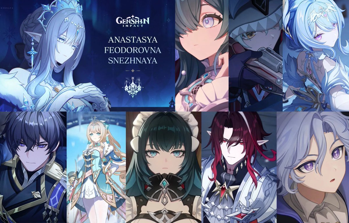HourlyTeyvat's tweet photo. 🚨 SNEZHNAYA CHARACTERS LEAKS🚨

- Mitya is an Electro Stellar-Conduct DPS and is connected to the Five Sinners (not Rhinedottir).

- Danica is an Electro Stellar-Conduct shielder and serves an assassin guild related to "Kegler" and is also connected to the Snezhnayan railway.

- Aside from the Tsaritsa, Mitya and Danica are the two most important characters in the first half of the Snezhnaya storyline (up to version 7.3).

- The second half of Snezhnaya will feature the Hyperborea region. A limited 5-star male character connected to Hyperborea will become playable there, specializing in a unique transformative reaction (not Noy).

Via 料需慢慢编 & Sakiko ❄️