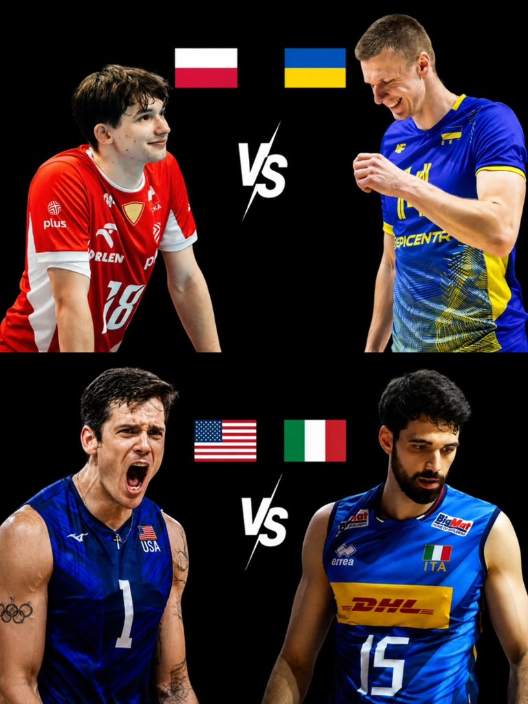 lisaxarm's tweet photo. วันพฤหัสบดีที่ 30 กรกฎาคม 2026 

เวลา ⏰ 14:00 น. 
 🇮🇹 อิตาลี พบ 🇺🇸 สหรัฐอเมริกา(กลุ่ม1)

เวลา ⏰ 18:30 น.
 🇵🇱 โปแลนด์ พบ 🇺🇦 ยูเครน (กลุ่ม2)

#วอลเลย์บอลชาย #VNL2026 #VNL https://t.co/ue4TEDiTyQ