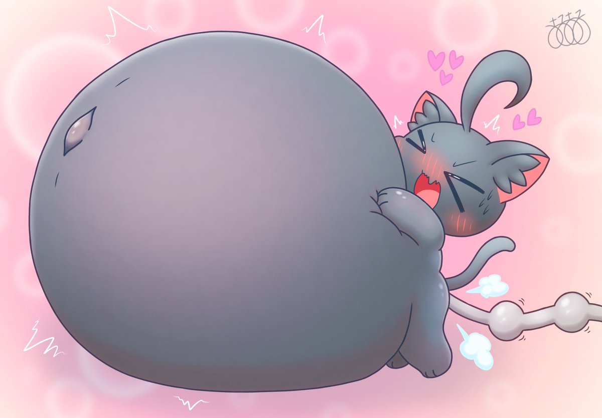 RT @pukukemo_live: もっと膨らみたいにゃぁ…🐈‍⬛🎈⚫️💕💕💕