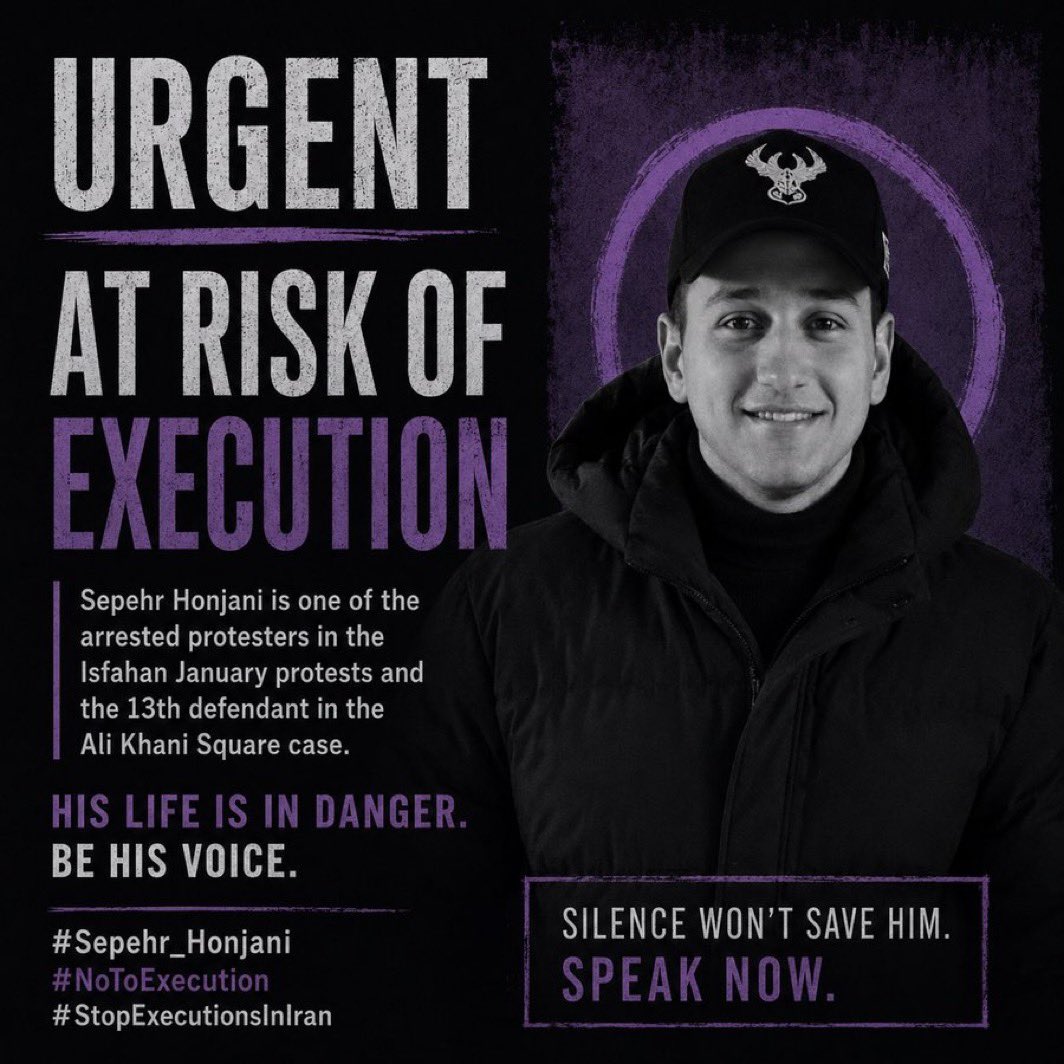 TajAlsaltaneh's tweet photo. ‼️🚨‼️🚨‼️🚨‼️🚨‼️🚨‼️🚨‼️🚨

🚨They want to execute a 17-year-old.🚨

Sepehr Honjani was arrested during the January protests in Isfahan.

He is the 13th defendant in the #AlikhaniSquare case.
He has been sentenced to death and is now in solitary.

HE SHOULD BE IN SCHOOL, NOT A DEATH ROW!

His life is in danger.
Be his voice. 

@POTUS 
@LauraLoomer 
@marklevinshow 

#StopExecutionsInIran